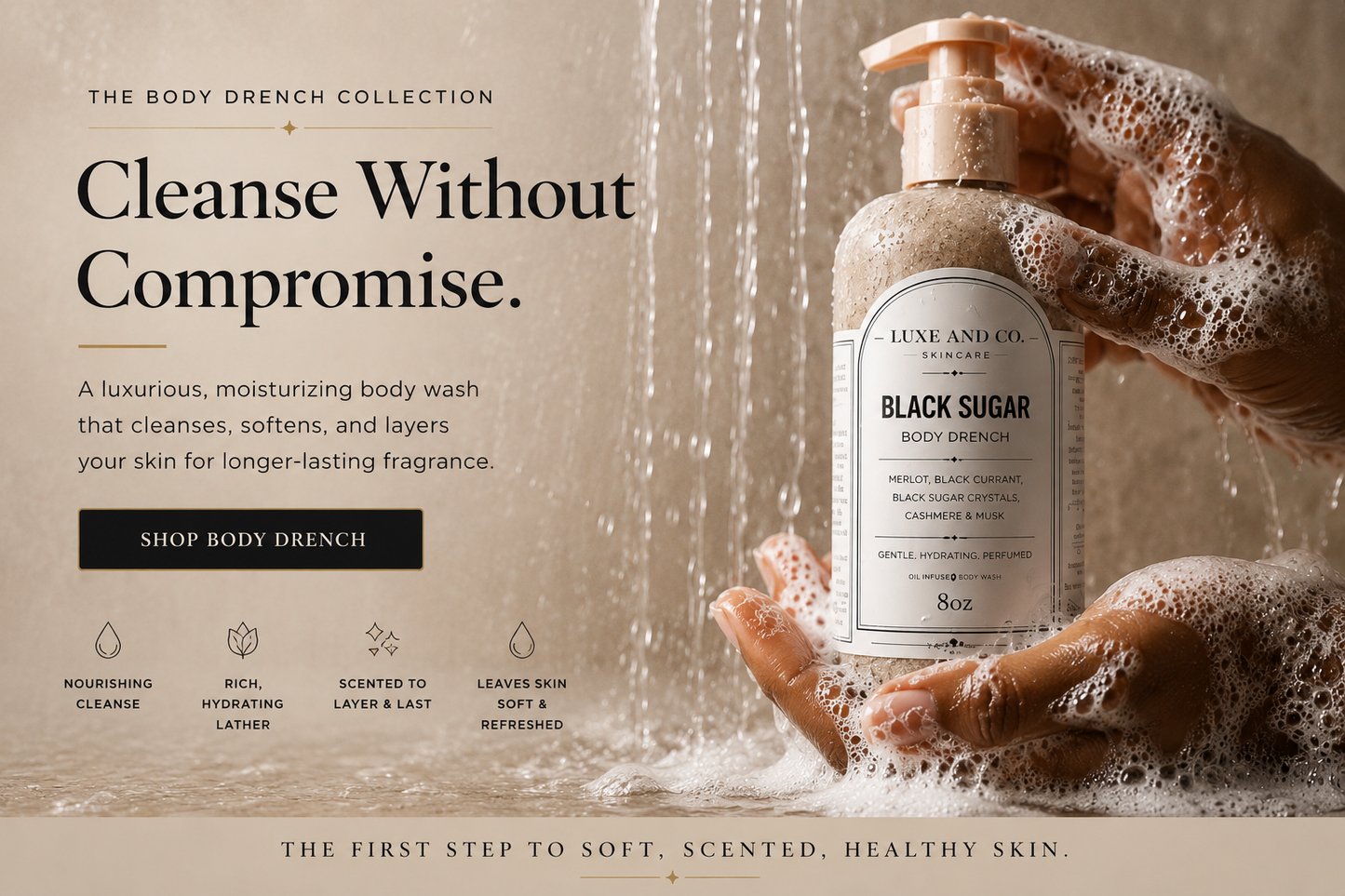 Black Sugar Body Drench